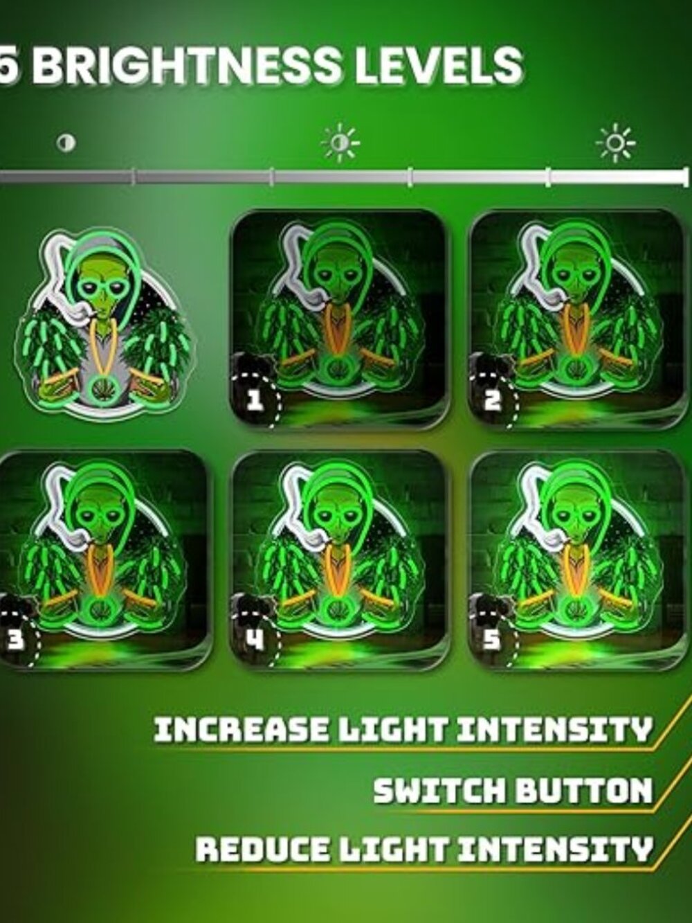 Alien Neon Sign - Picture 2 of 4